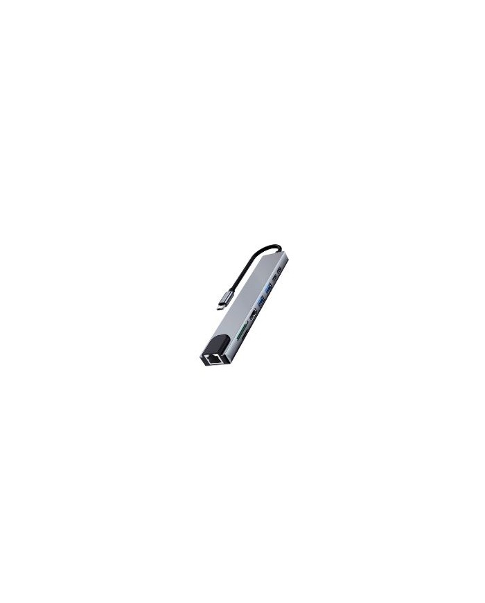 Ewent usb-c a dock multiport 8 in 1, hdmi | usb-c pd | usb-a | lan (ew1146)