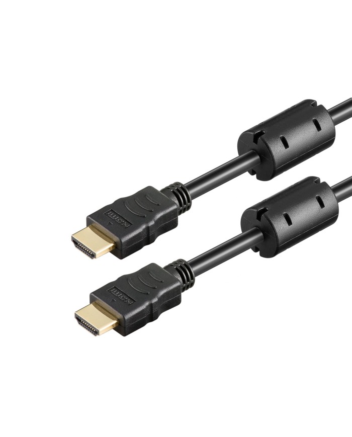 Ewent cavo hdmi 1.4 ethernet a/a m/m, awg30,cu,gold plated, 4kx2k@30fps c/ferriti 2.0m (ec1311)
