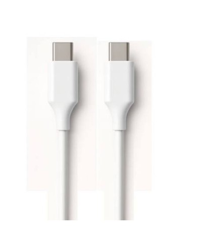 Ewent cavo usb 2.0 type-c, c/c m/m, awg30, pd 60w, dati 480mbps, pvc, bianco, 2m (ec1084)