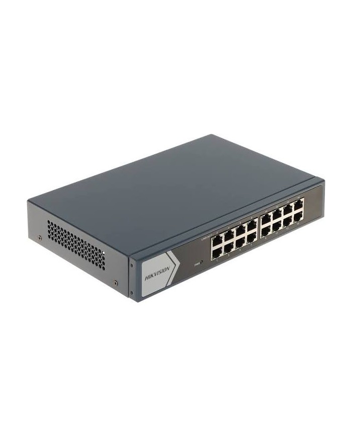 Switch hikvision 10/100/1000 16p 19 rack mount. steel case unmanagement (ds-3e0516-e-b)