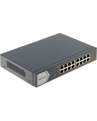 Switch hikvision 10/100/1000 16p 19 rack mount. steel case unmanagement (ds-3e0516-e-b)