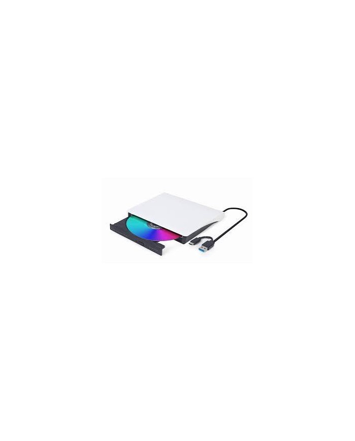 Techmade gembird masterizzatore dvd usb esterno,black white