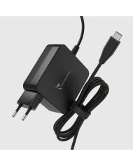 Techmade alimentatore universale usb type-c 65w per pc/n 1,8 metri. compatibile pc e macbook