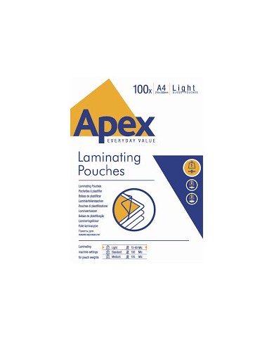 Apex pouches a4 80 mu -100 pz conf.