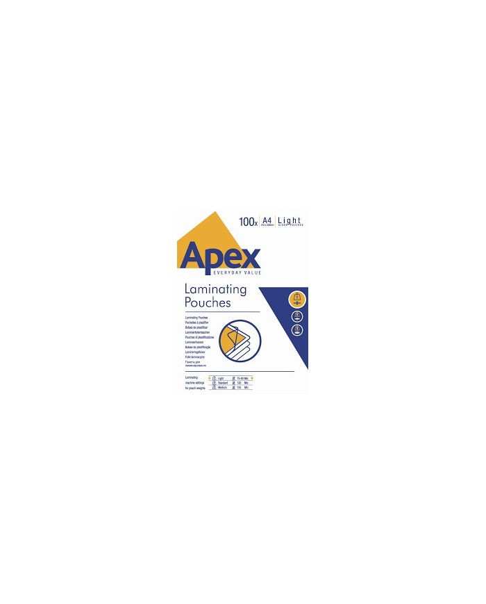 Apex pouches a4 80 mu -100 pz conf.