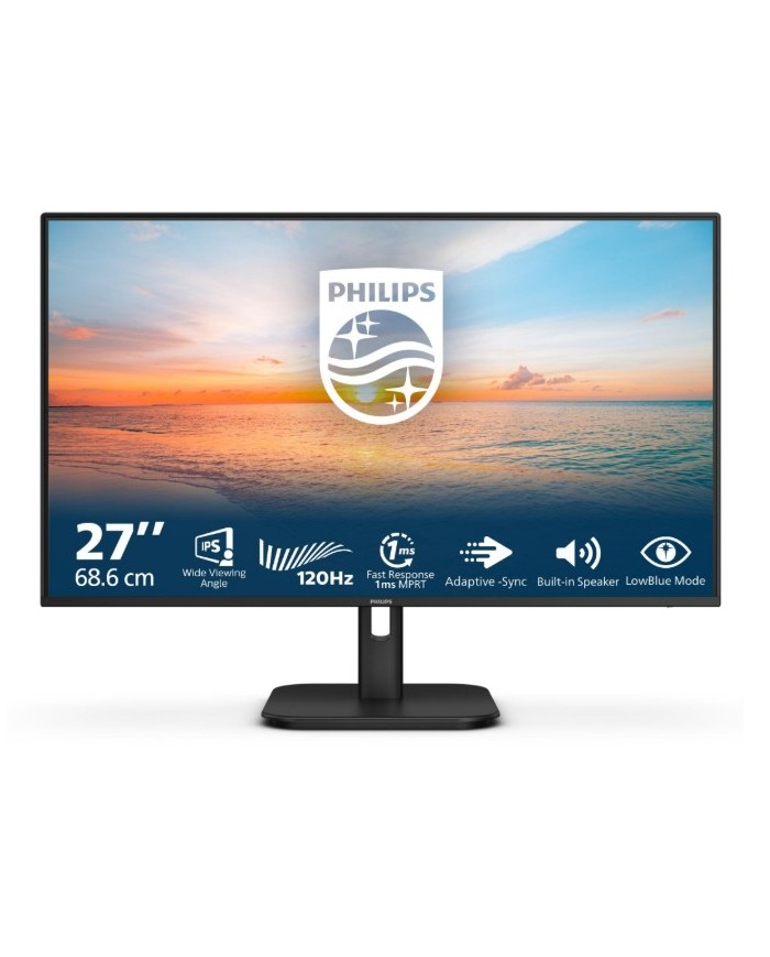Philips monitor led 27wide 27e1n1200a/00 ips 1920x1080 120hz 4ms 300cd/mq 1.500:1 2x2w mm vga hdmi dp (27e1n1200a/00)