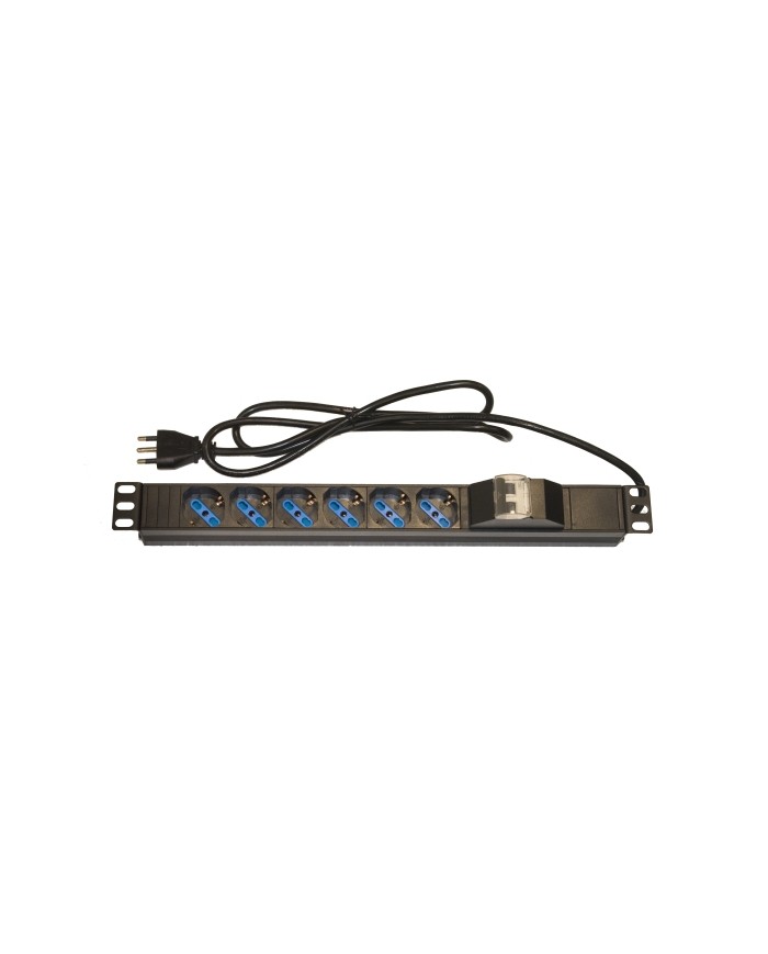 Link multipresa alimentazione per rack 19 con 6 prese universali tripolari/schukomagnetotermica (lk10050-wpnpdui0206)